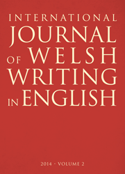 International Journal of Welsh Writing in English, Vol. 2